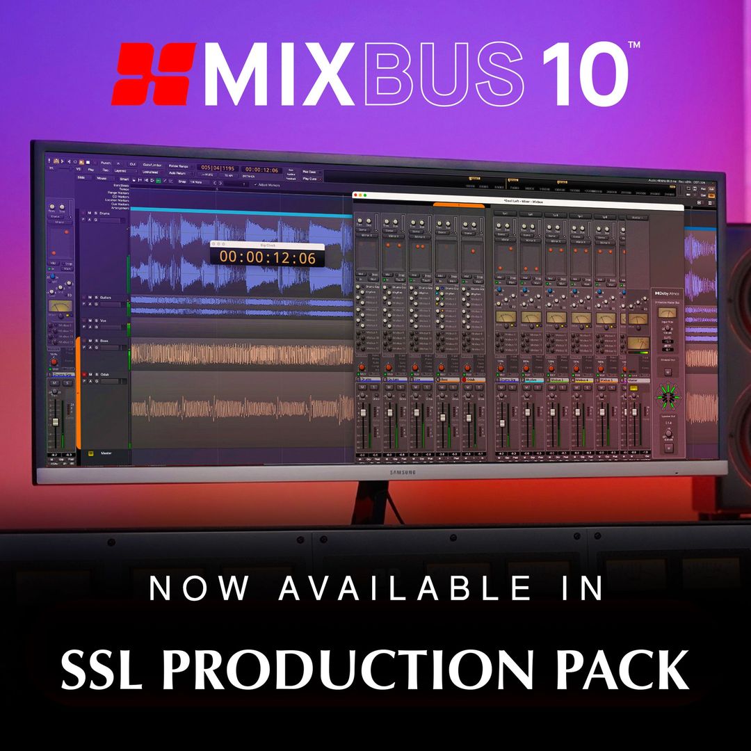 Mixbus 10 DAW added to SSL Production Pack - Koala Audio