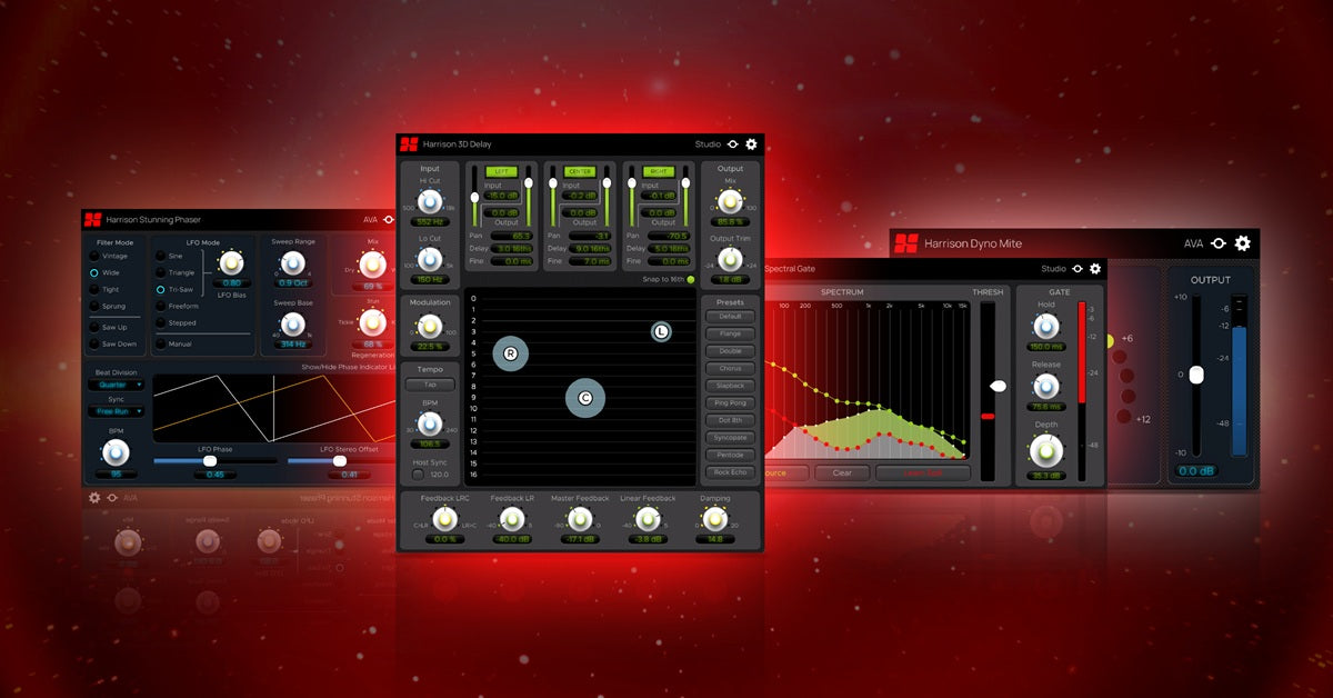 Harrison Audio Drops 3 New Plugins and a FREE 3D Delay!