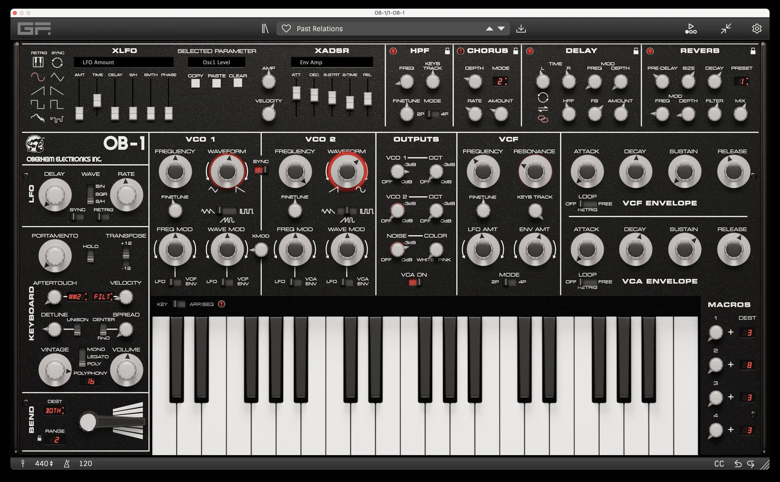GForce introduces OB-1 Software Emulation in collaboration with Oberheim