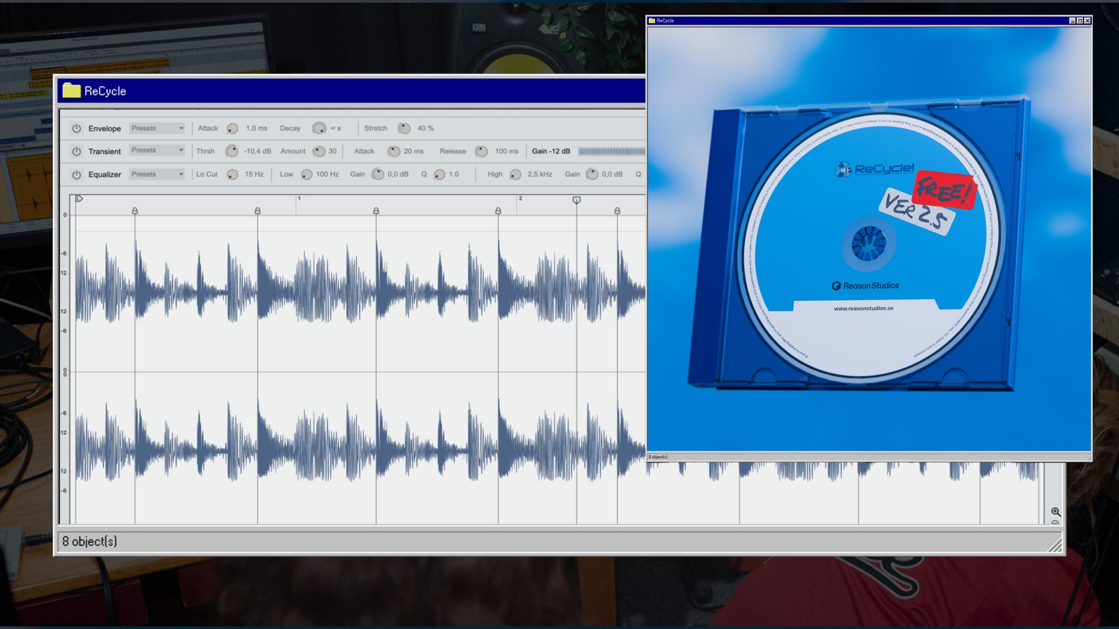 Reason Studios re-releases their iconic sample tool ReCycle for free