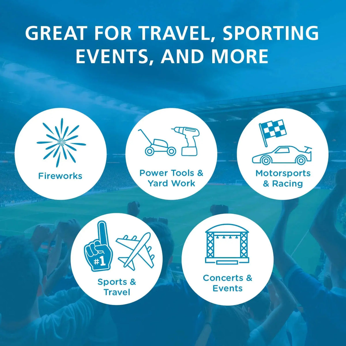 Etymotic ETY Plugs ER20 High Fidelity Earplugs (Standard) (Blue) Etymotic