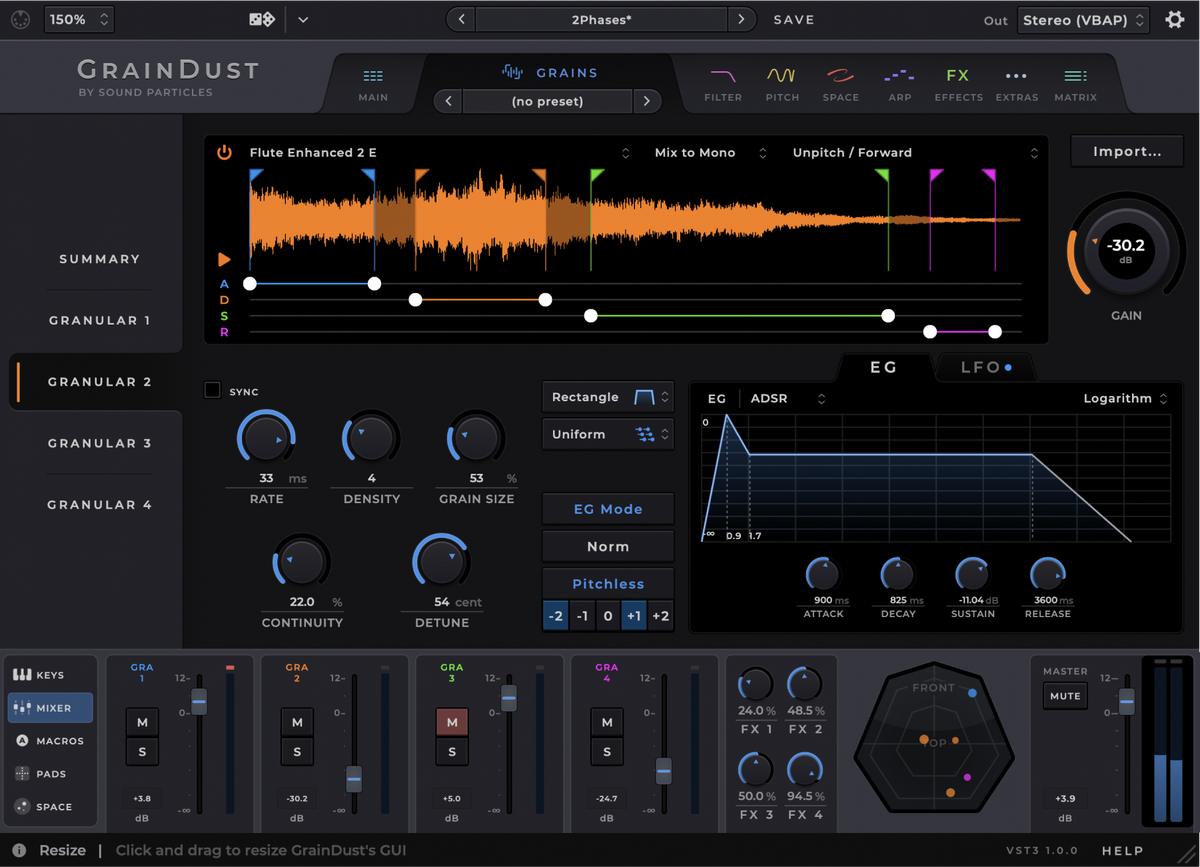 Sound Particles GrainDust Granular Synthesizer Perpetual (Digital Download) Sound Particles