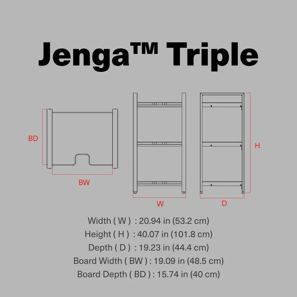Wavebone Jenga Triple Storage Shelve Specs