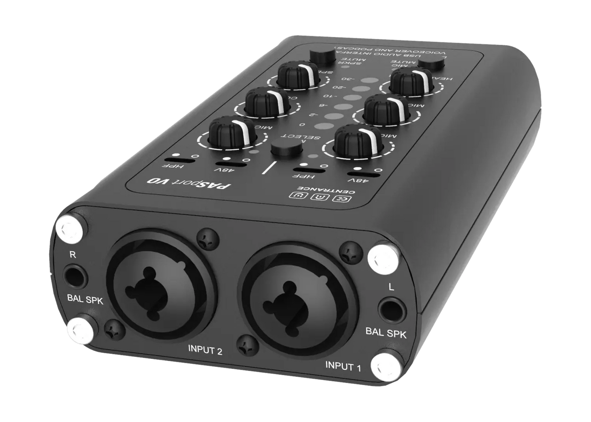 CEntrance Passport VO Dual USB-C Audio Interface for Voiceover and Podcast Centrance