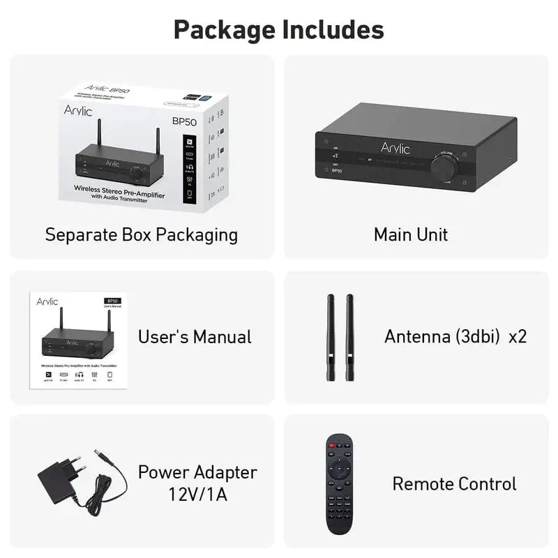 Arylic BP50 Wireless Stereo Pre-Amplifier Arylic