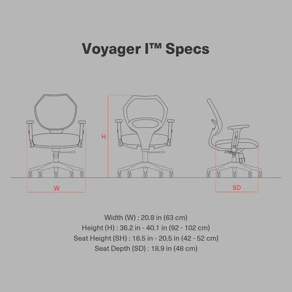 Wavebone Voyager I Studio Chair - Foam Seat - Black - Koala Audio