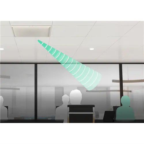 Yamaha ADECIA Ceiling Mic Black 4x Beam Voice Tracking 360 Degree Voice Coverage Yamaha