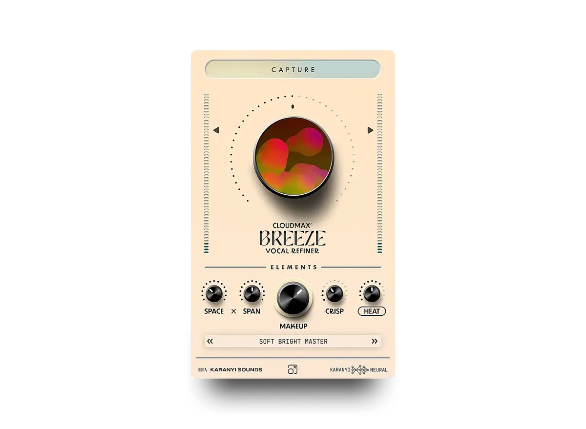 Karanyi Sounds Cloudmax Breeze AI-Assisted Vocal Chain & Neural Processor (Digital Download) Karanyi Sounds