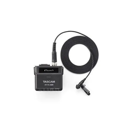 TASCAM DR-10L Pro Ultra-Compact 32-bit Float Audio Field Recorder With Lavalier Mic TASCAM