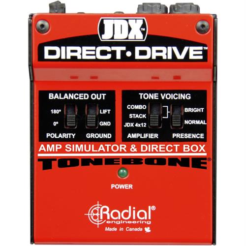 adial JDX DIRECT-DRIVE Guitar amp simulator with 3 amp settings and balanced DI outRadial JDX DIRECT-DRIVE Guitar amp simulator with 3 amp settings and balanced DI out