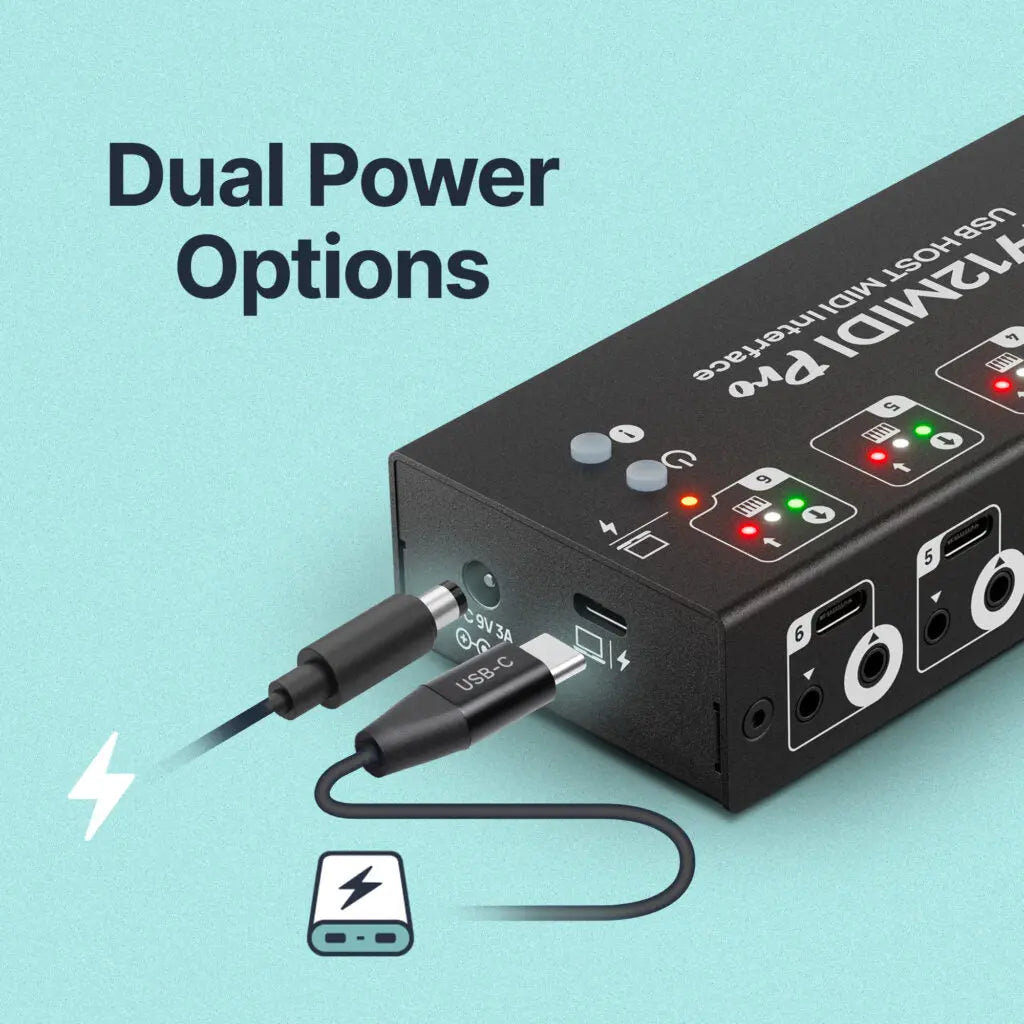 CME H12MIDI Pro Premium USB Host Midi Hub CME Pro