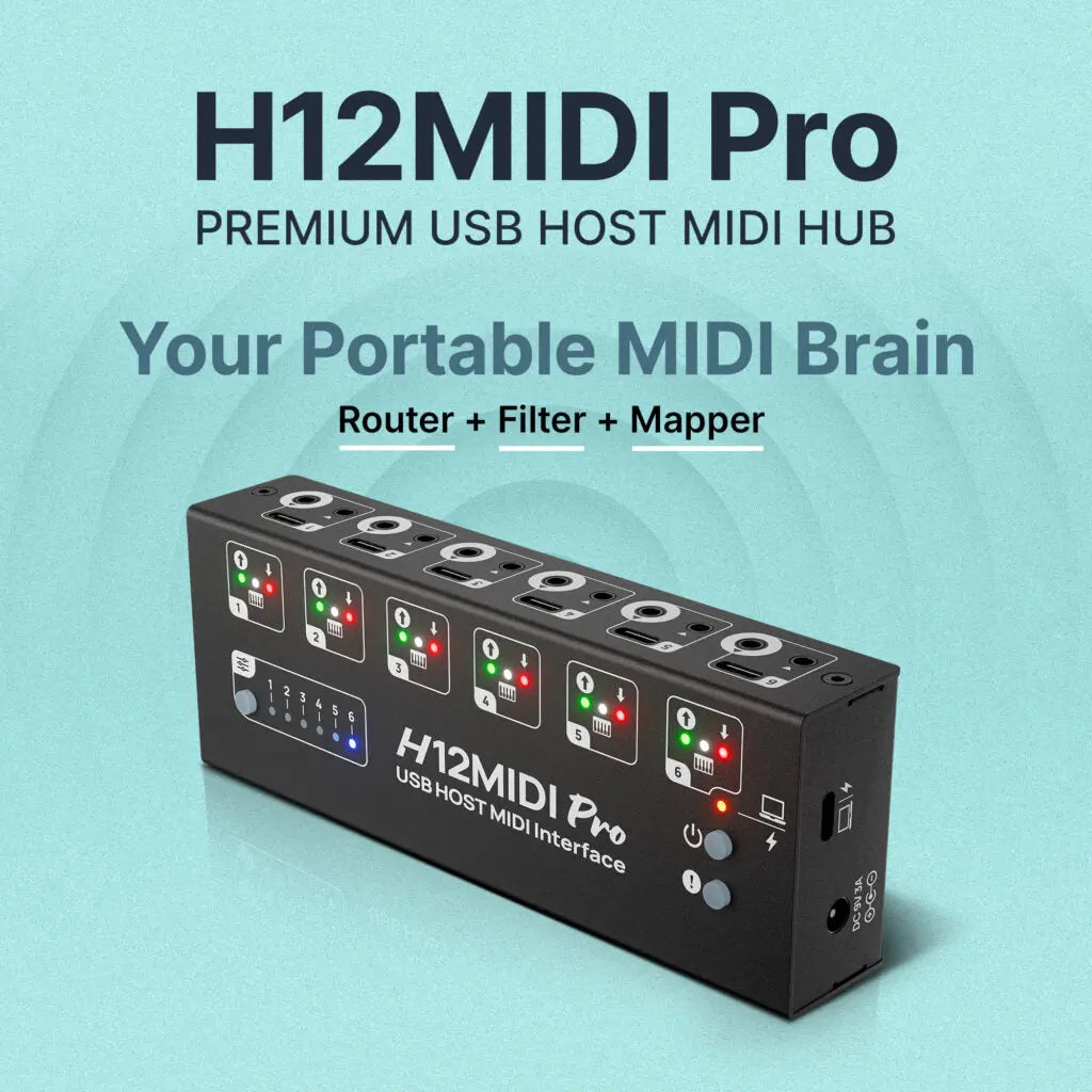 CME H12MIDI Pro Premium USB Host Midi Hub CME Pro