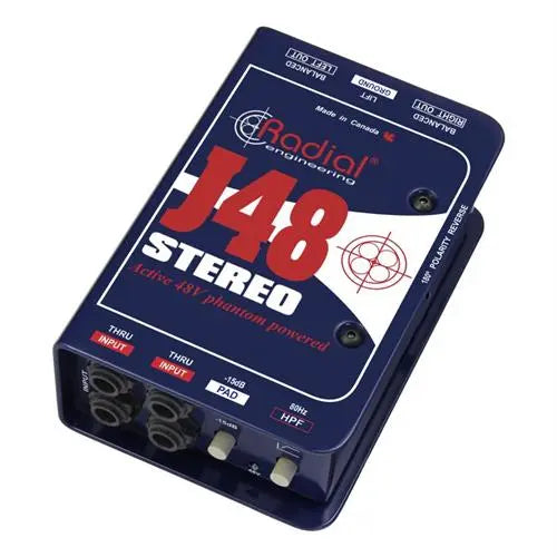 Radial J48-STEREO - J48™ Stereo Phantom Powered Active DI Radial Engineering