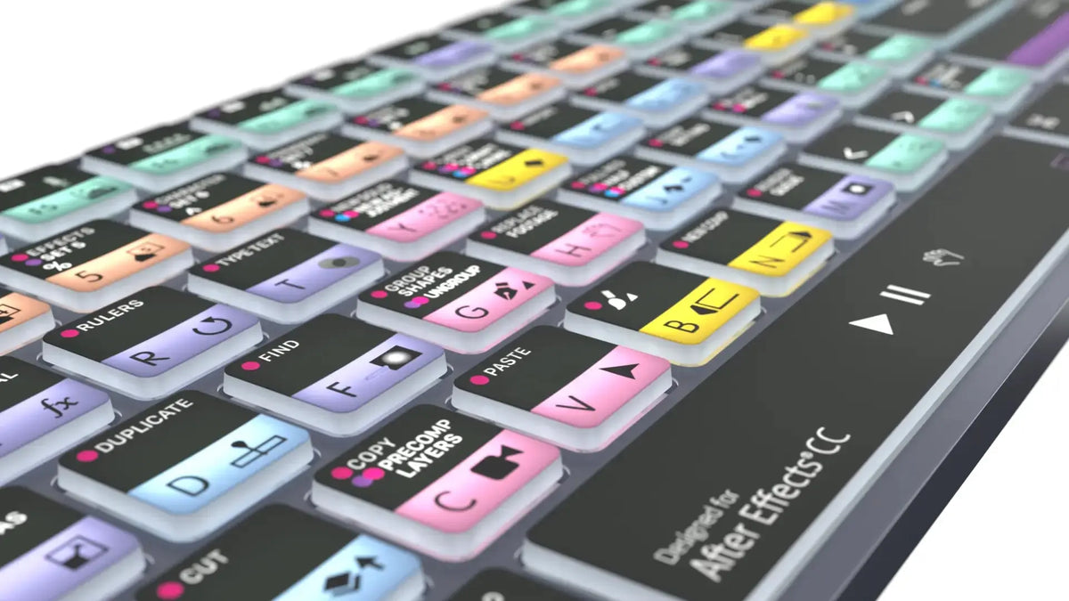 Logickeyboard Adobe After Effects CC TITAN Wireless Backlit Keyboard – Mac Logickeyboard