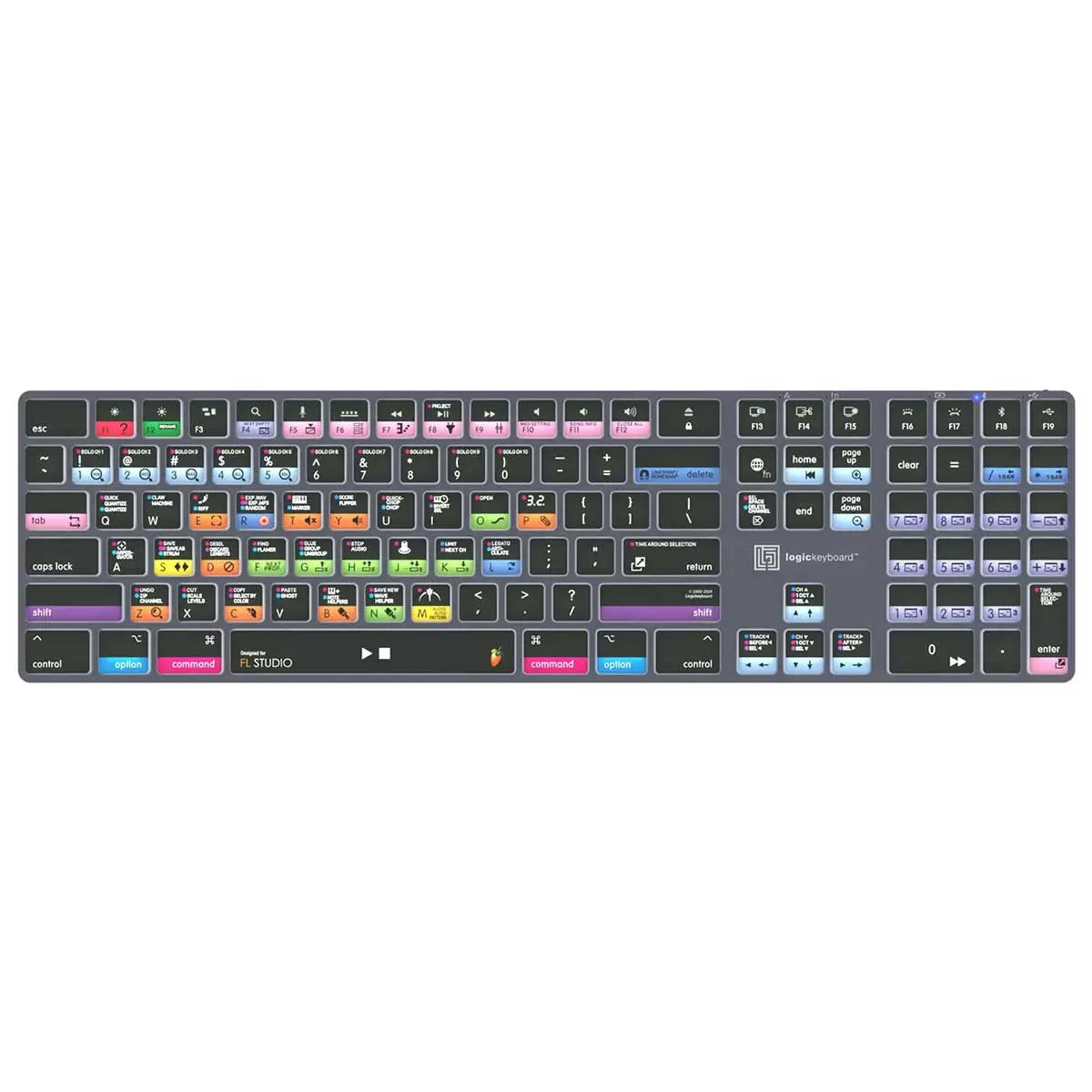 Logickeyboard FL Studio TITAN Wireless Backlit Keyboard - Mac