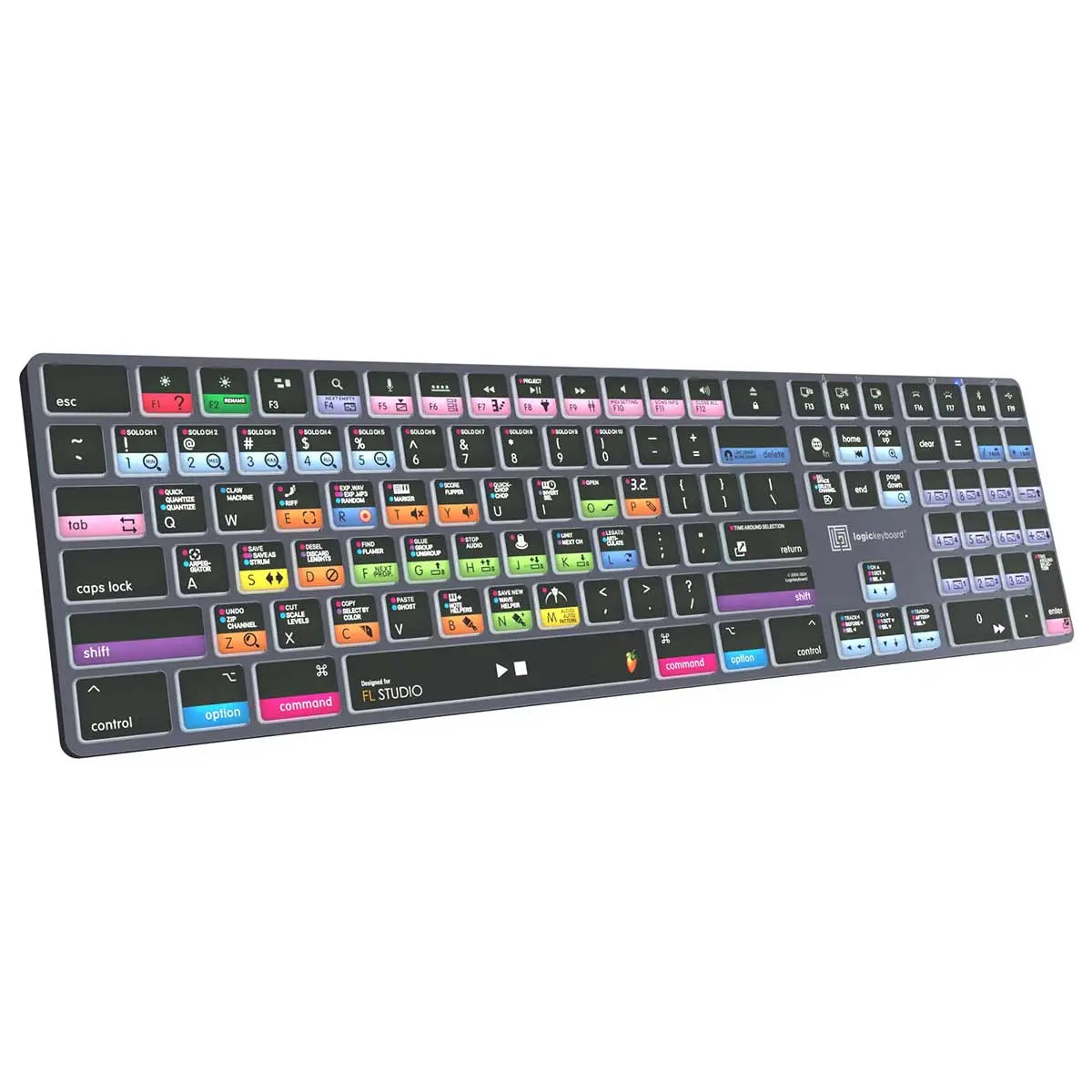 Logickeyboard FL Studio TITAN Wireless Backlit Keyboard - Mac