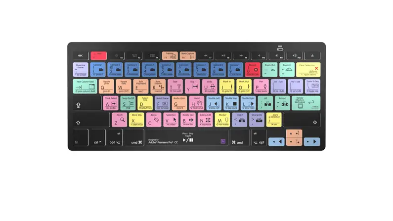 Logickeyboard Adobe Premiere Pro MAC Bluetooth US