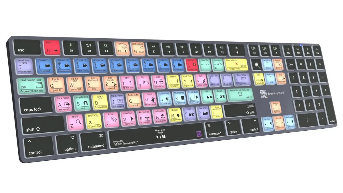 Adobe Premiere Pro CC TITAN Wireless Backlit Keyboard – Mac Logickeyboard