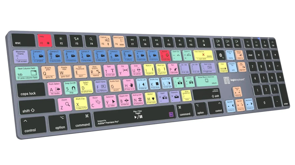 Adobe Premiere Pro CC TITAN Wireless Backlit Keyboard – Mac