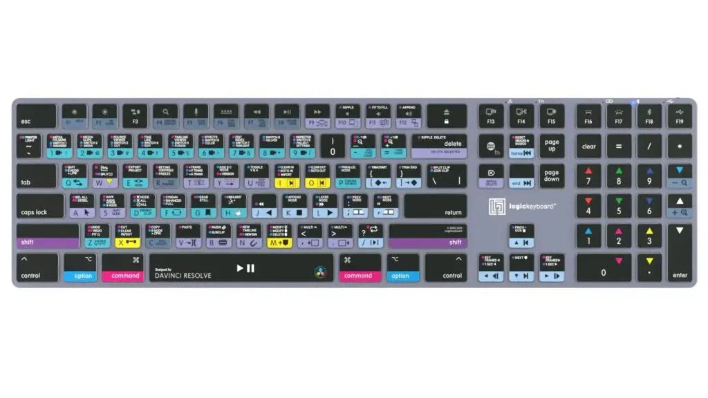 DaVinci Resolve TITAN Wireless Backlit Keyboard – Mac