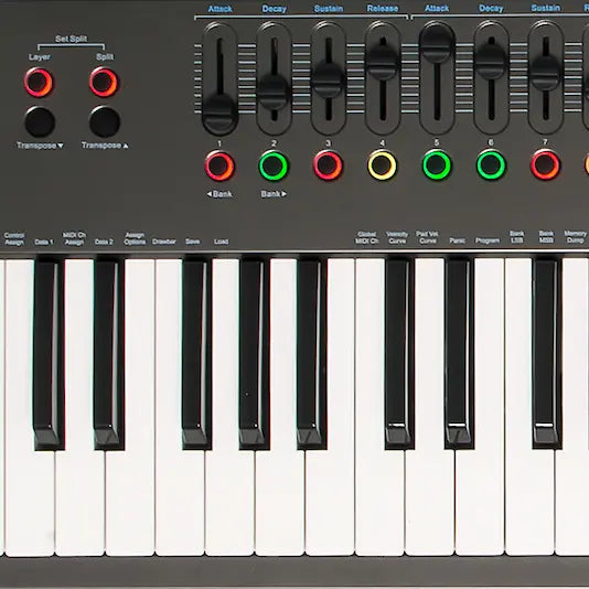 Nektar Impact LX88+ 88-note, 3-zone semi-weighted MIDI controller Nektar