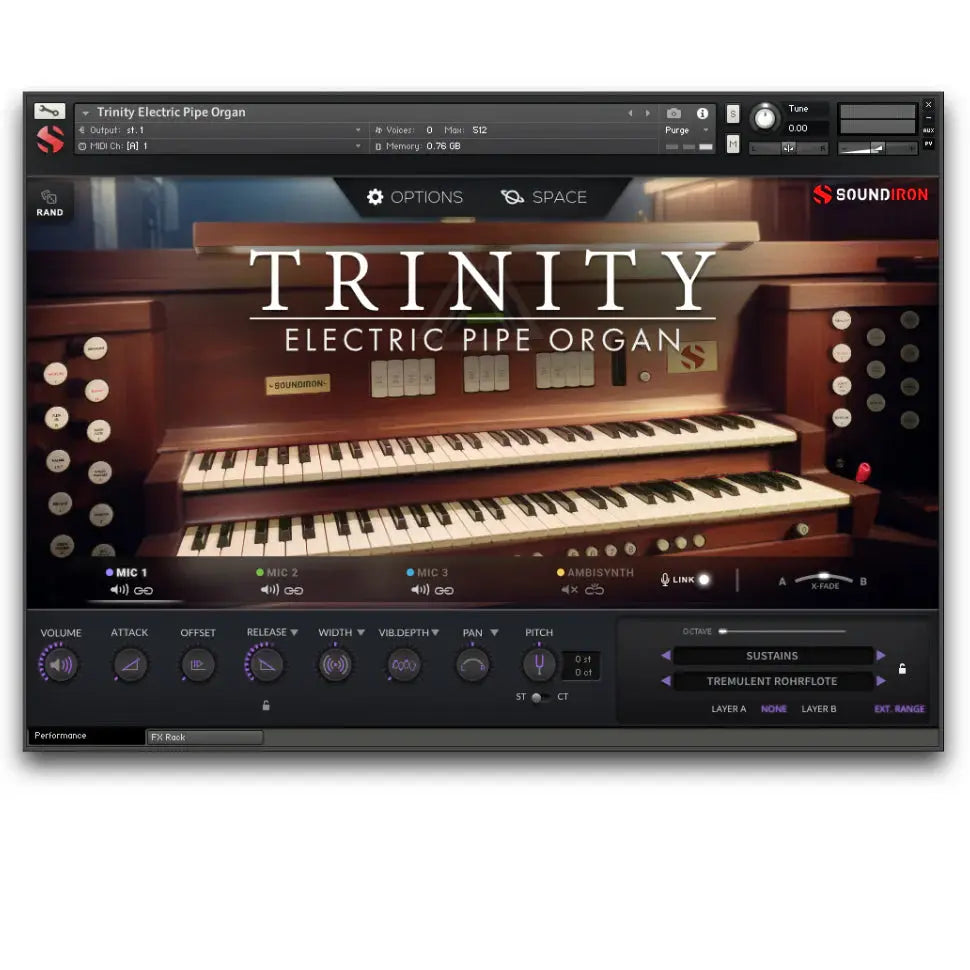 Soundiron Trinity Electric Pipe Organ Plug-In (Digital Download) Soundiron
