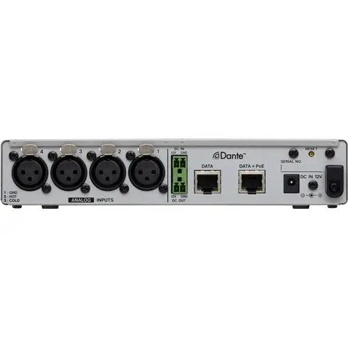 TASCAM 4 Mic/Line Input Dante Converter w XLR TASCAM