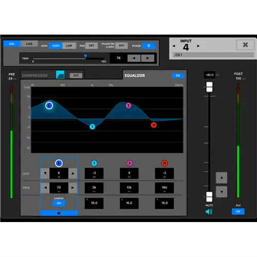 TASCAM 4 Mic/Line Input Dante Converter w XLR TASCAM