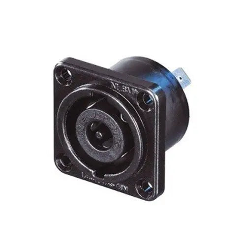 Neutrik NLT8MP-BAG speakON 8 pole male chassis connector black/silver Neutrik