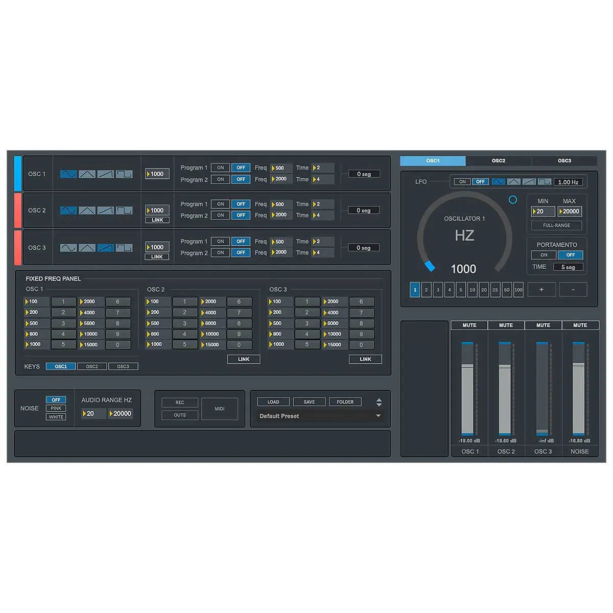 Digital Brain Instruments Oscar Multi-Oscillator and Noise Generator Audio Tool (Serial Nr + Download)