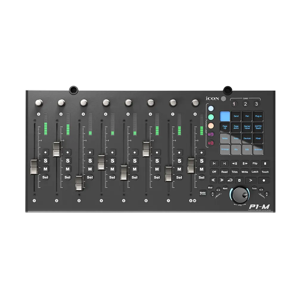 ICON P1-M DAW USB MIDI Control Surface with Motorised Faders