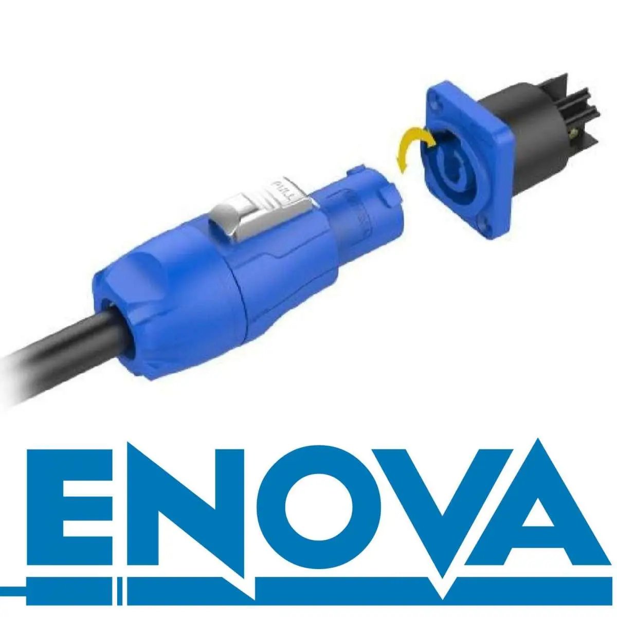 Enova PO23FP-IN Power cable connector blue input 230 V 20 A. Enova