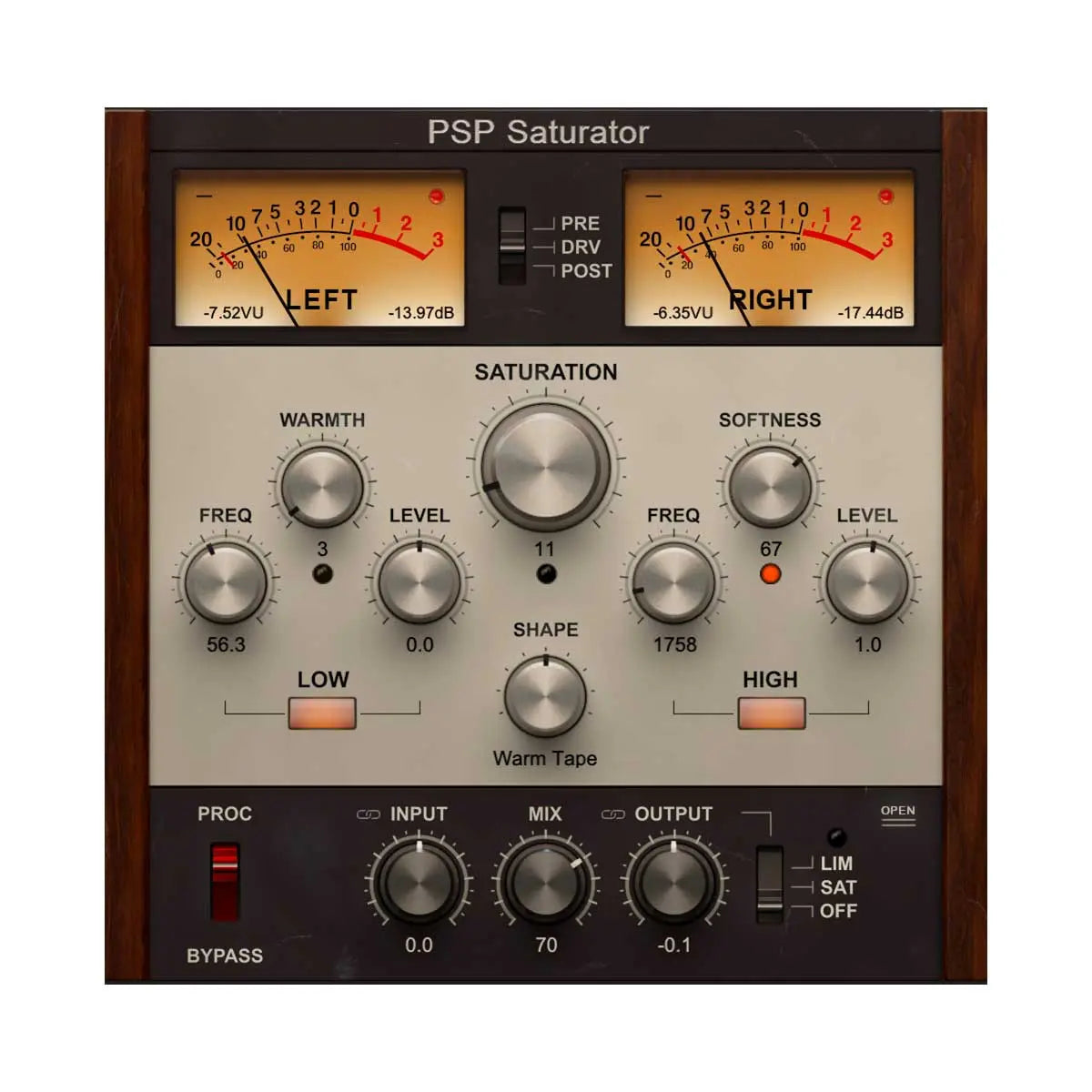 PSP Saturator Analog Saturation Plug-In (Serial Nr + Download) PSP Audioware