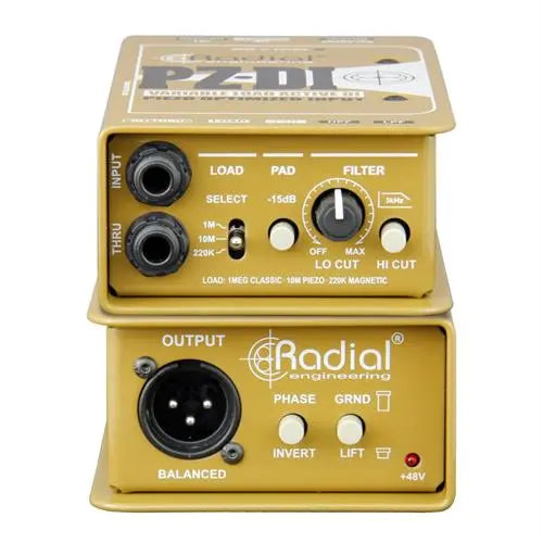 Radial PZ-DI Active DI for piezo and acoustic