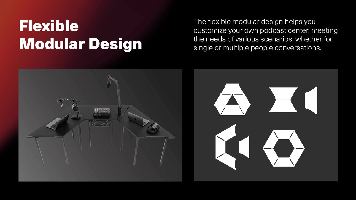 Wavebone Ark Podcast Table - Koala Audio