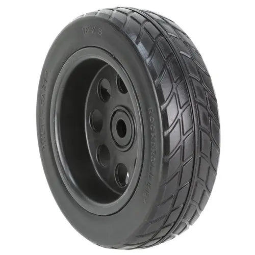 Rocknroller R-Trac Rear Wheel with Offset Hub - Black (2pk replacement for R12 STEALTH Cart) - Koala Audio