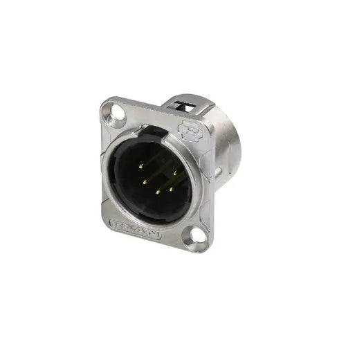 REAN 5 pin XLR male panel mount nickel REAN