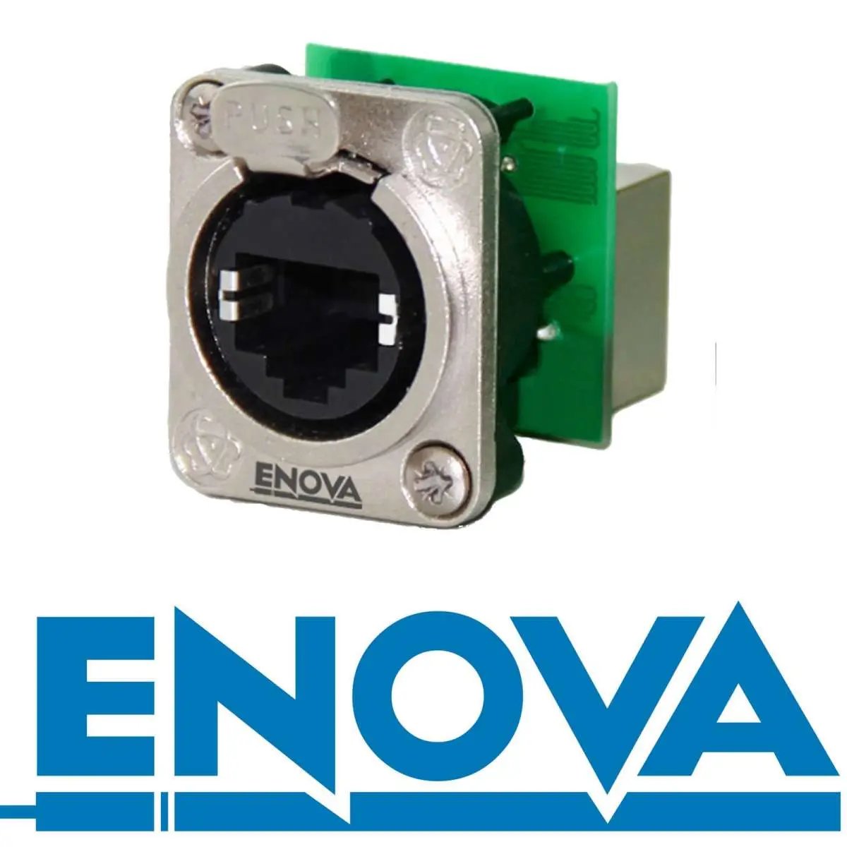 Enova RJ18FN-C5F RJ45 chassis connector Cat5e feed-through Enova