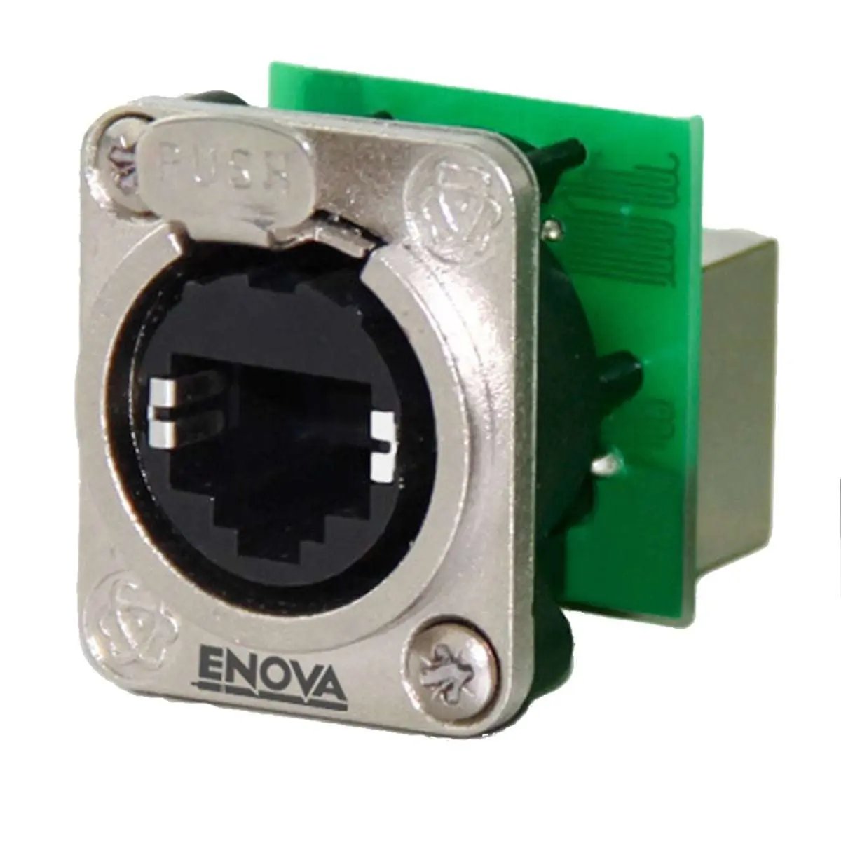 Enova RJ18FN-C5F RJ45 chassis connector Cat5e feed-through Enova
