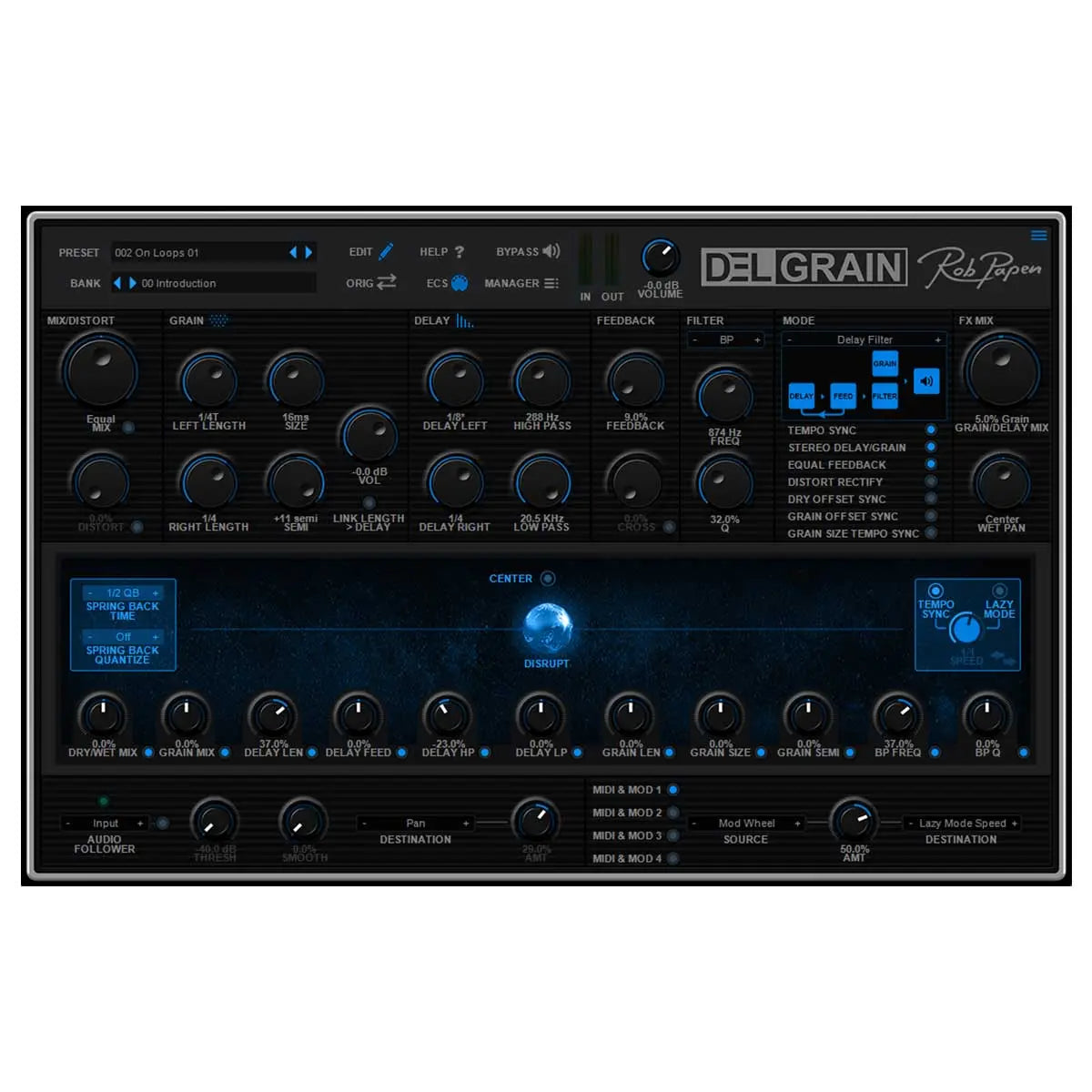 Rob Papen DelGrain Granular Delay Plug-In