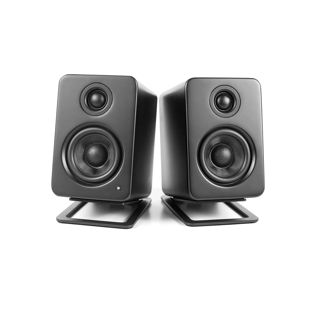 Kanto S2 Angled Desktop Speaker Stands for Small Speakers - Pair, Black Kanto