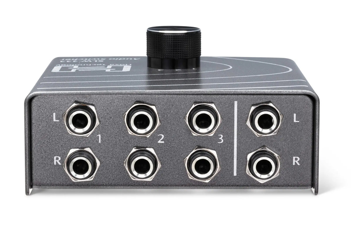 Hosa SLW333 3 way Audio Switcher, 1/4 in TRS to 3 x 1/4 in TRS Hosa