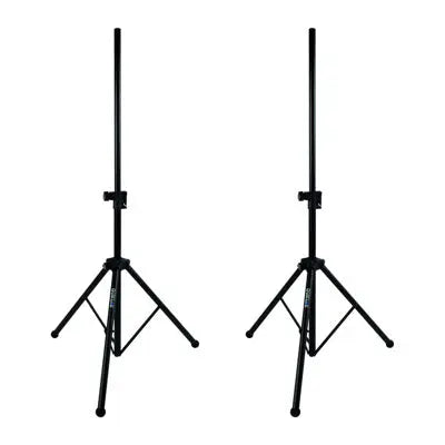 QuikLok SP282 BK Pair of Aluminium tripod speaker stand with air-cushion system - Black