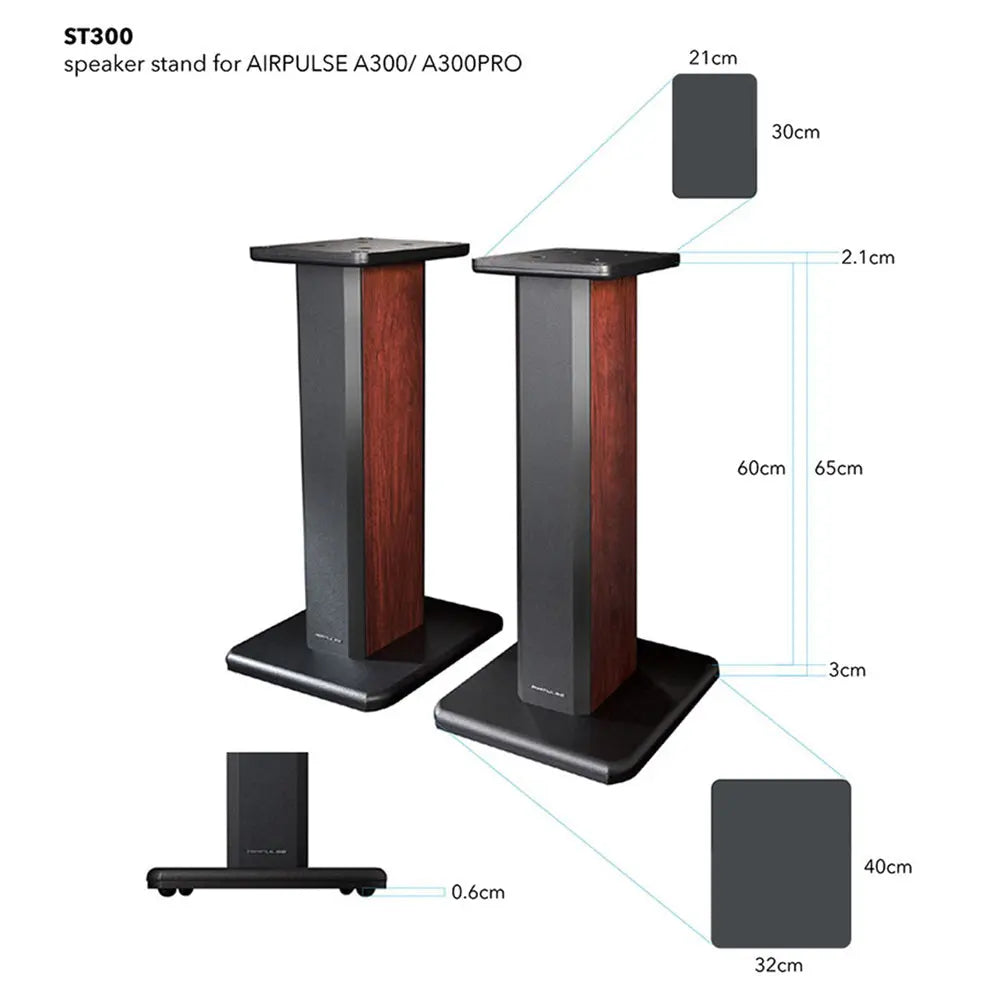 Airpulse ST300 Speaker Stands for A300 & A300PRO Airpulse