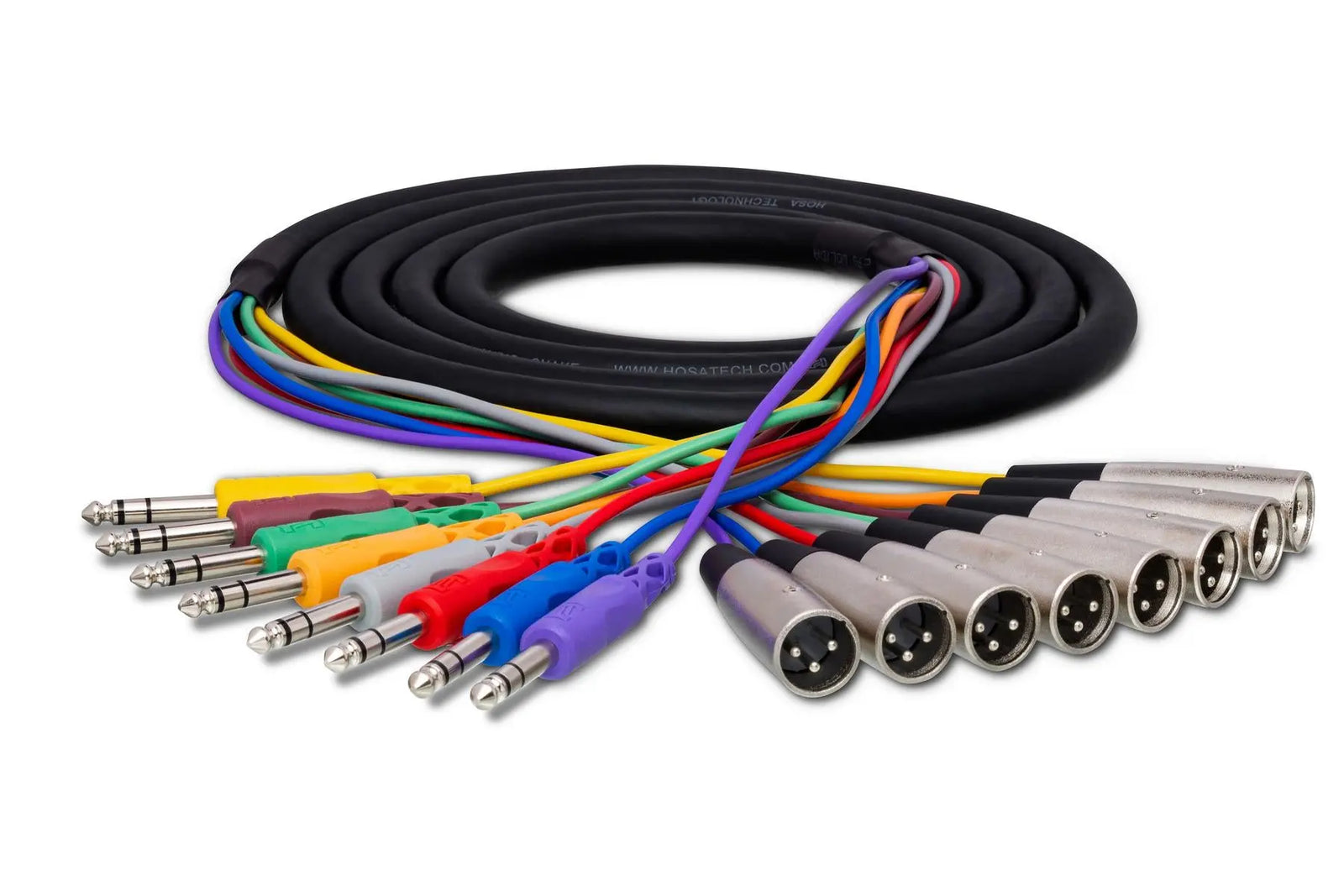 Hosa STX805M Balanced Snake, 1/4 in TRS to XLR3M, 5 m Hosa
