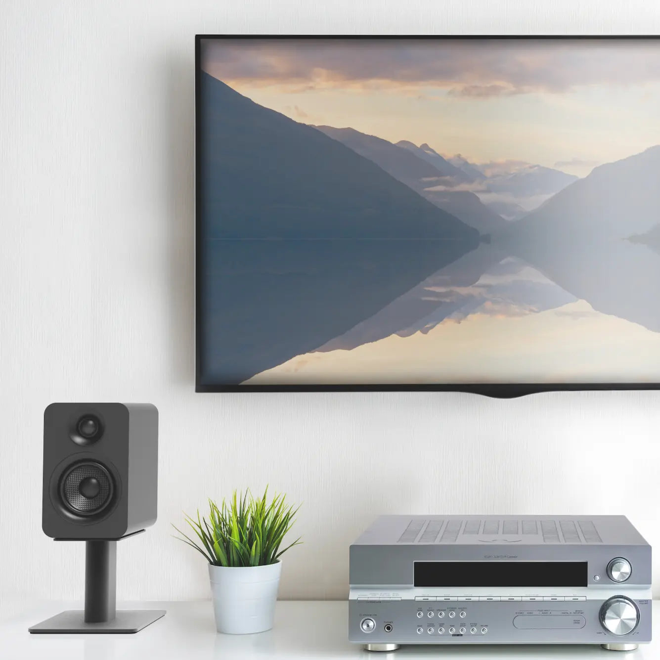 Kanto SP9 9" Tall Universal Desktop Speaker Stand - Pair, Black Kanto