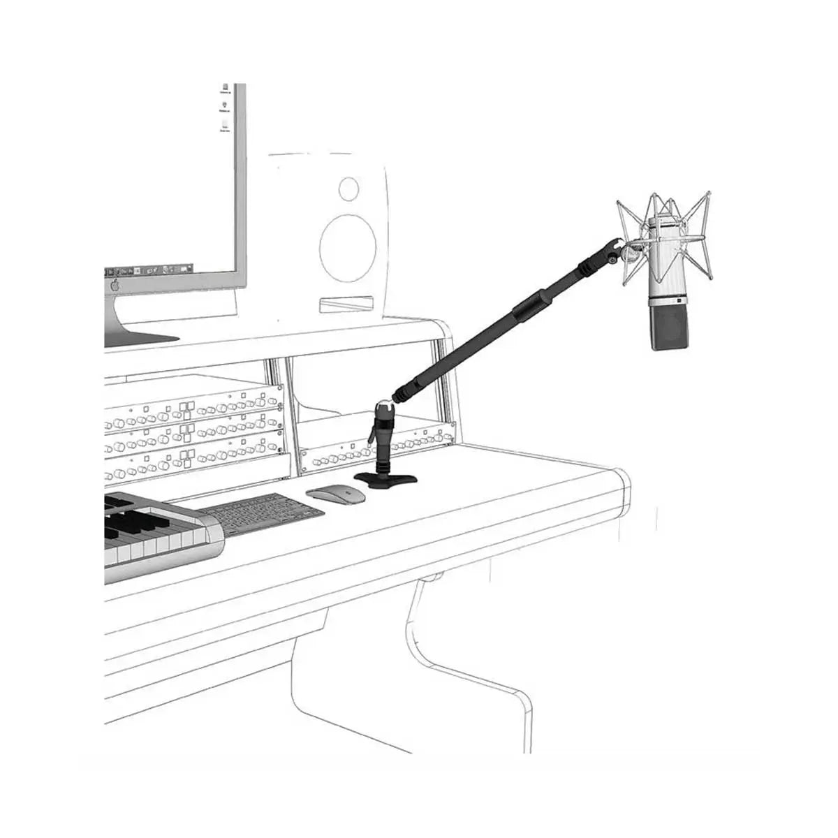 Triad-Orbit Desk Boom System Microphone Stand Package