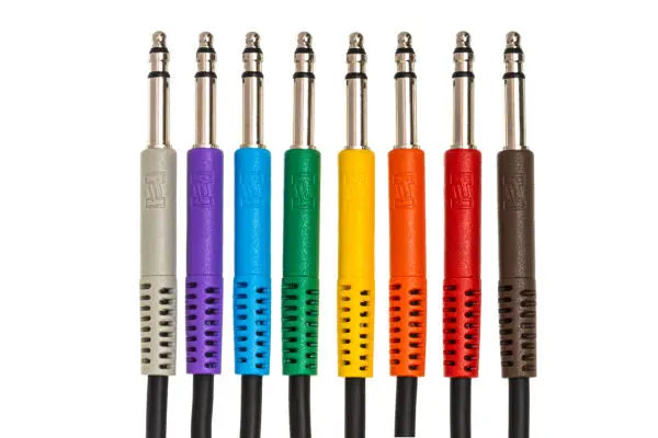 Hosa TTS890 Balanced Patch Cables, TT TRS to Same, 3 ft / 0.9M Hosa