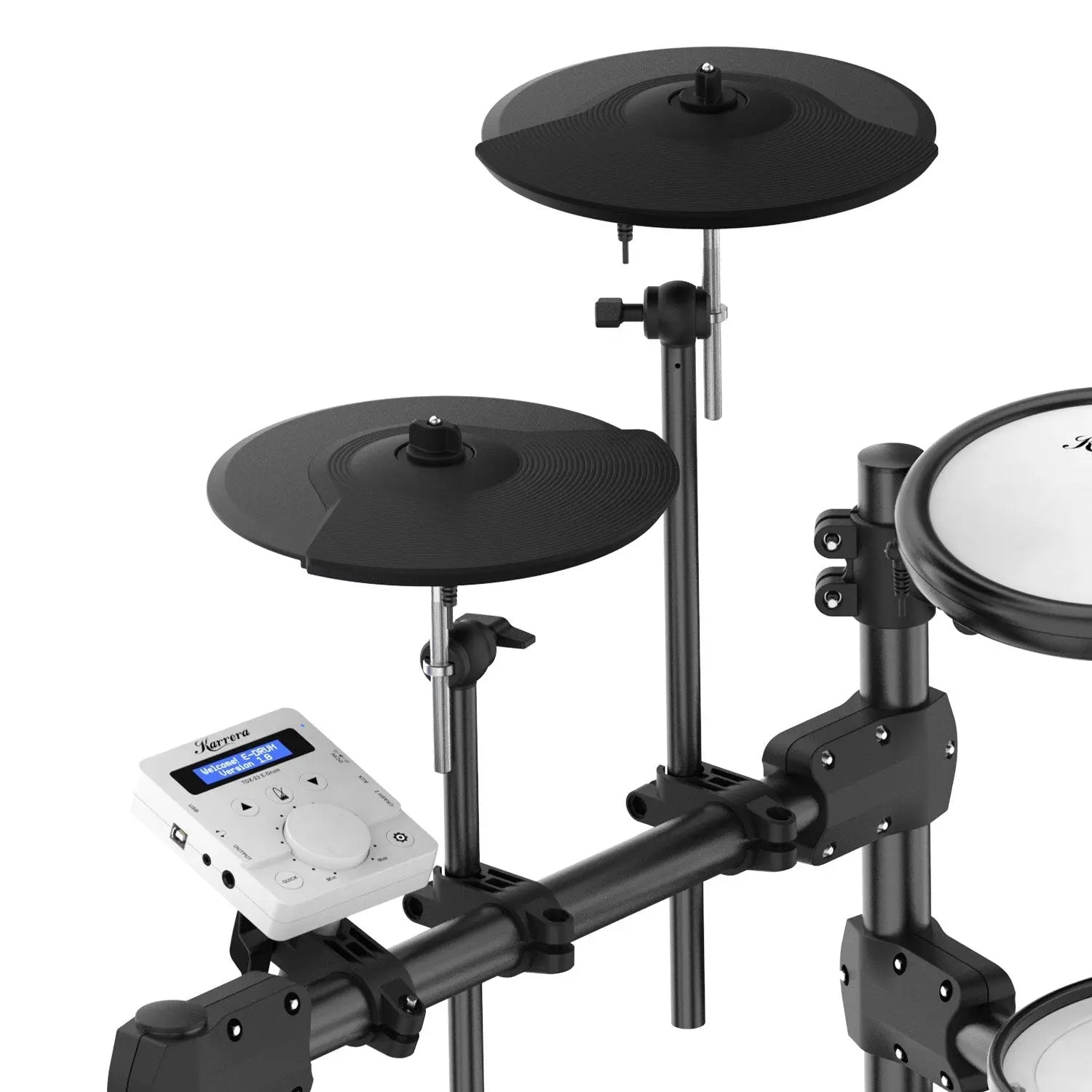 Karrera X23 Electronic Drum Kit with Sound Module, 3 Toms, Snare Quiet Mesh Drum Heads, Cymbals & Pedal Koala Audio