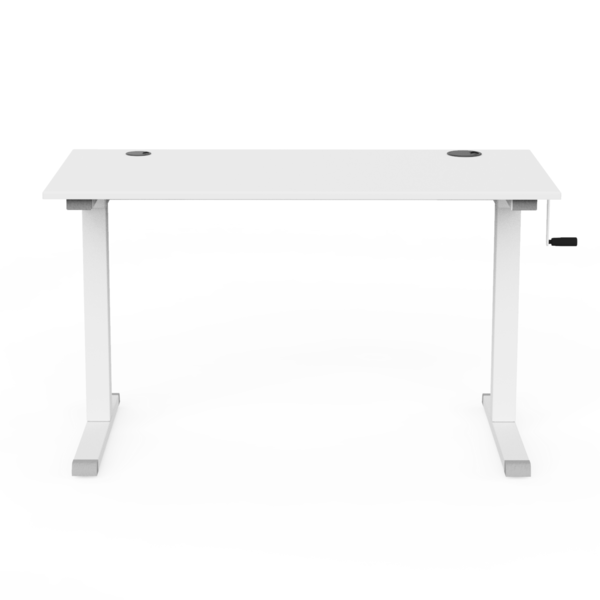 Backbone City Desk Height Adjustable Desk Sit/Stand Desk with Side Crank (120cm x 60cm)